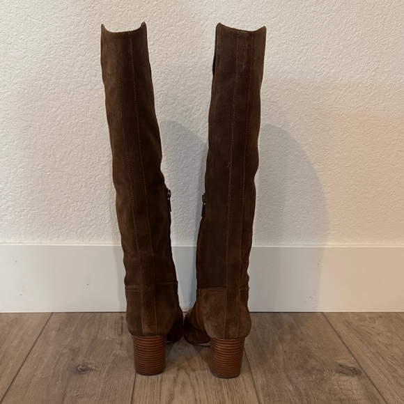 Vince Camuto Brown Suede Heeled Boots - Picture 6 of 6